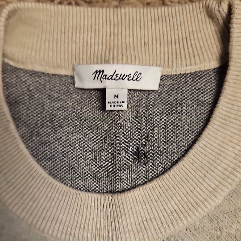 Madewell Bow Jaquard Pullover Sweater - Picture 3 of 7